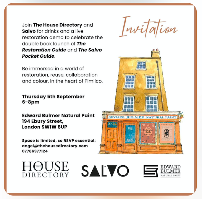 The House Directory and Salvo Book Launch: The Restoration Guide and The Salvo Pocket Guide