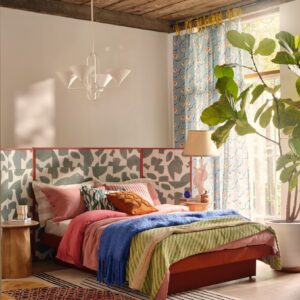 HOUSE-BEAUTIFUL-ARTISTS-Colour shoot bedroom tiles headboard 